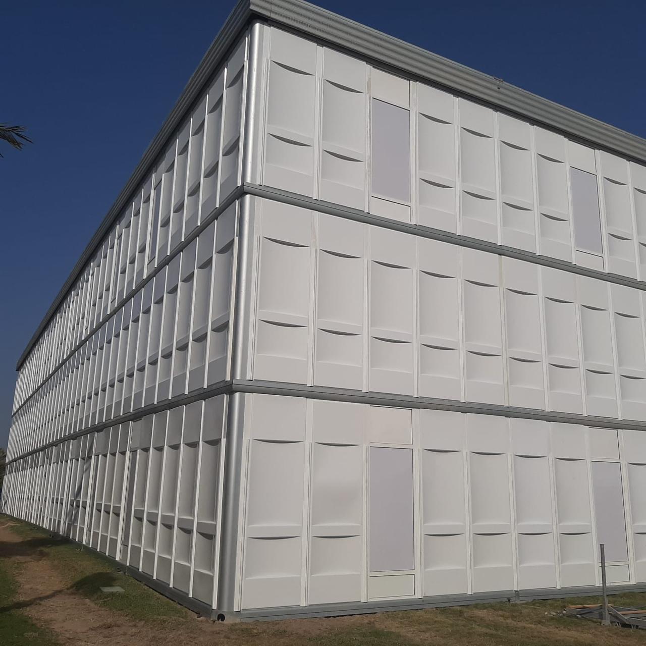 Red industrial building